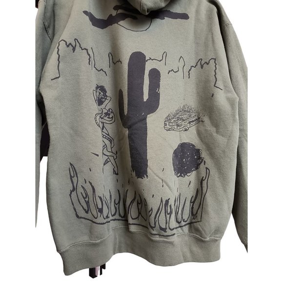 Travis Scott Rodeo Hoodie‎ Cactus Jack Tour 2015 (Olive Green) Heavyweight Large - Picture 11 of 12